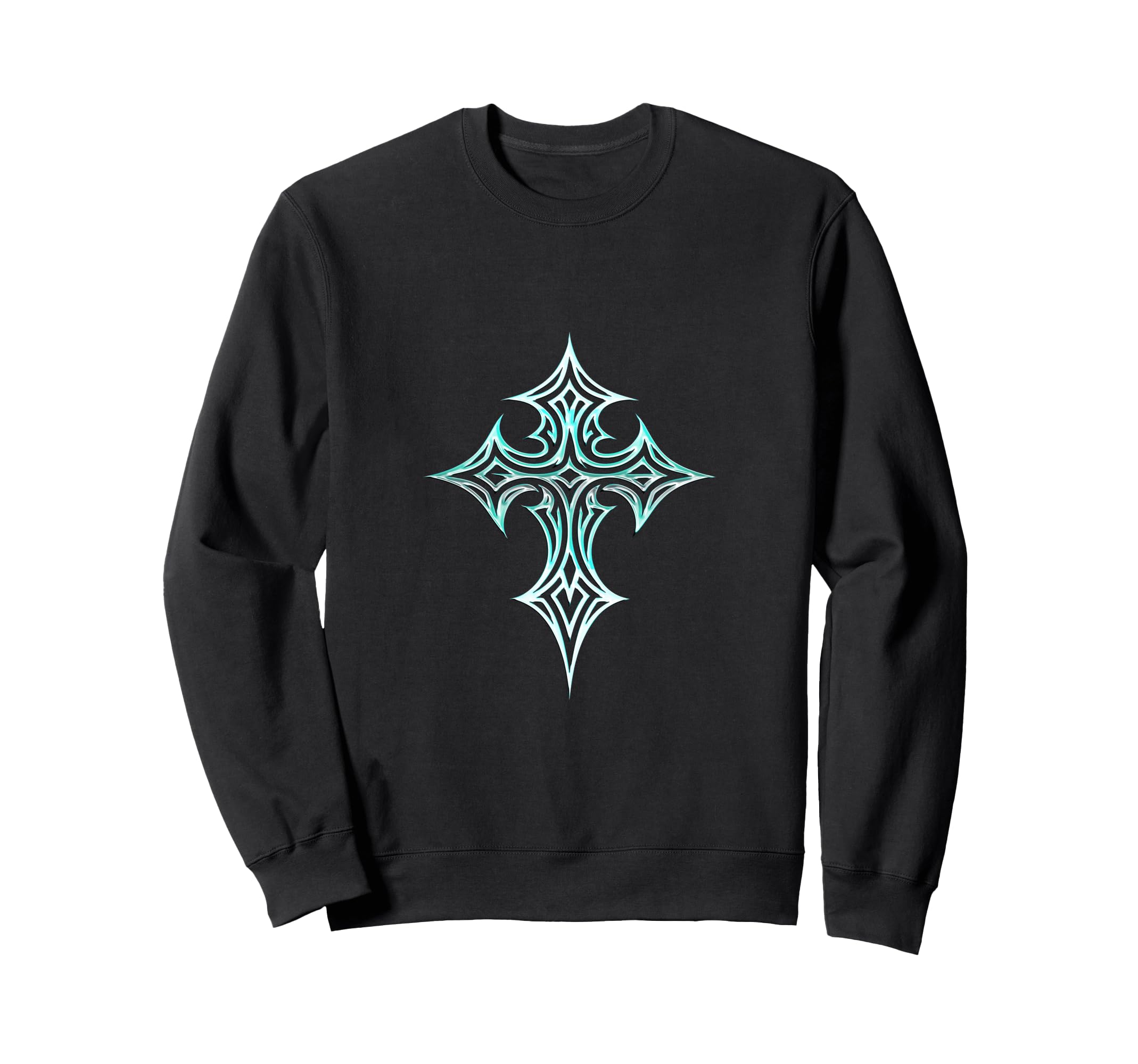 Gothic Cross Y2K Aesthetic Emo Sweatshirt - Streetwear Style for Adults - T-Shirt, Sweatshirt, Hoodie