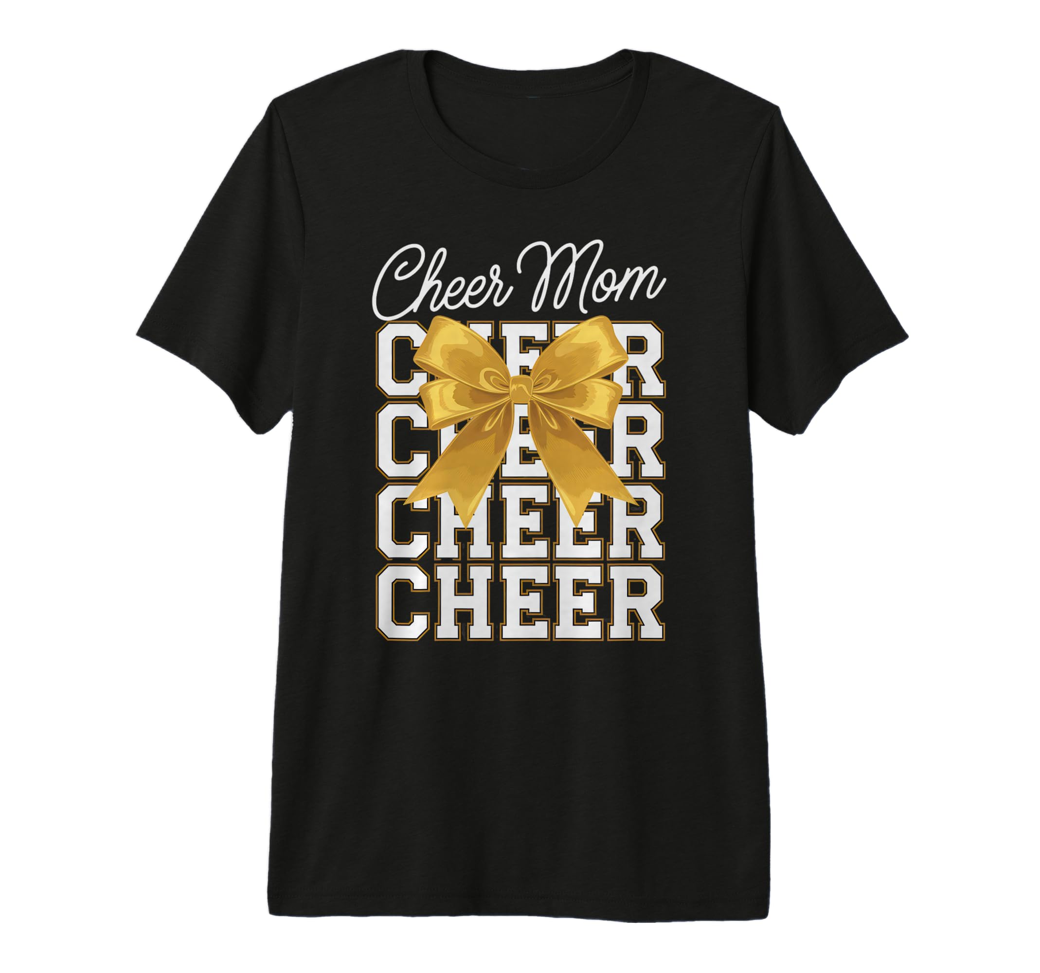 Cheer Mom Mother Bow Cheerleader T-Shirt - Aesthetic Graphic Men Women - T-Shirt, Sweatshirt, Hoodie