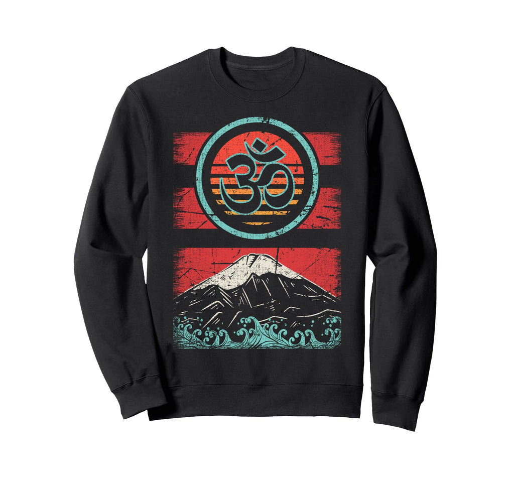 Om Ohm Symbol 80S Meditation Yoga Gift Sweatshirt - Graphic Print Men Women - T-Shirt, Sweatshirt, Hoodie