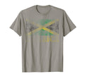Jamaican Jamaica Flag Country Distressed T-Shirt - Minimalist Print Unisex - T-Shirt, Sweatshirt, Hoodie