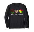 Peace Love Juneteenth Leopard Sweatshirt - Unique Graphic for Adults - T-Shirt, Sweatshirt, Hoodie
