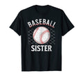 Baseball Sister Ball Heart Sis Fan T-Shirt - Custom Art Print for Adults - T-Shirt, Sweatshirt, Hoodie