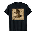 Wanted Mugshot Cowboy Western T-Shirt - Custom Art Print for Adults - T-Shirt, Sweatshirt, Hoodie