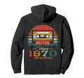 Cassette Tape 1970 Birthday Hoodie - Novelty Apparel Unisex - T-Shirt, Sweatshirt, Hoodie