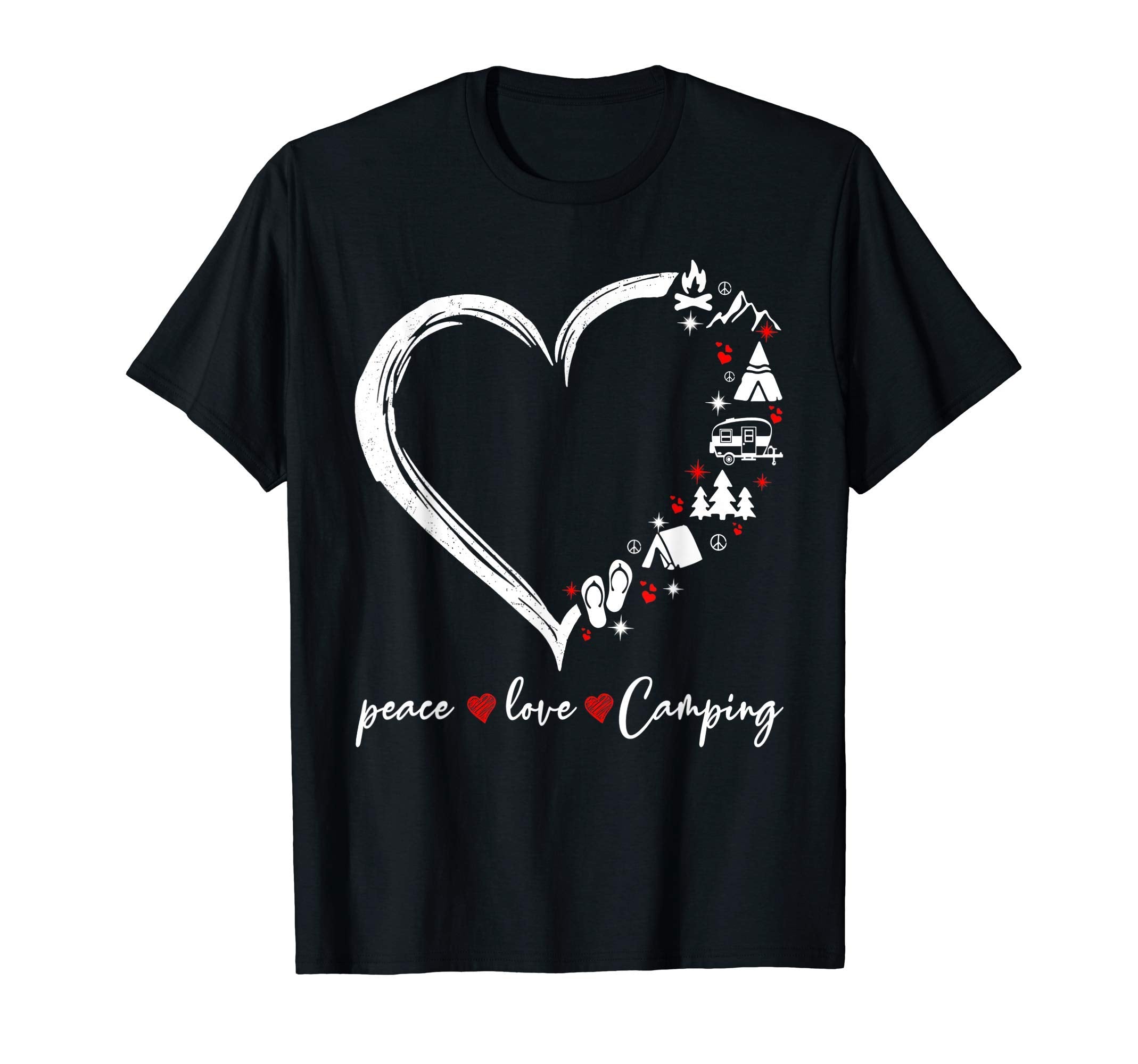 Peace Love Camping T-Shirt - Streetwear Style Men Women - T-Shirt, Sweatshirt, Hoodie