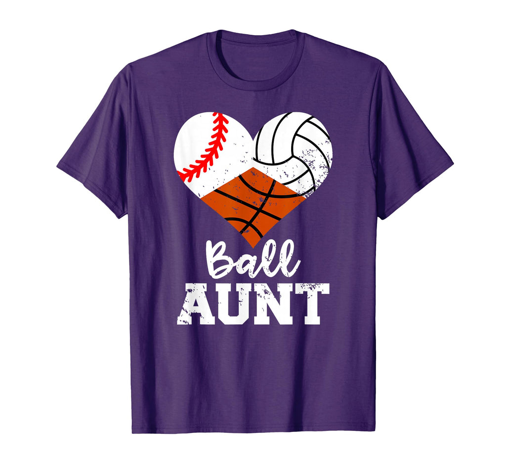 Ball Aunt Baseball Volleyball T-Shirt - Fun Novelty Design Men Women - T-Shirt, Sweatshirt, Hoodie