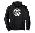 Ball Mom Half Baseball Softball Half Hoodie - Novelty Apparel for Adults - T-Shirt, Sweatshirt, Hoodie