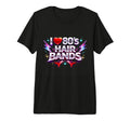 I Love 80S Hair Bands Rock Fun Throwback T-Shirt - Minimalist Print Unisex - T-Shirt, Sweatshirt, Hoodie