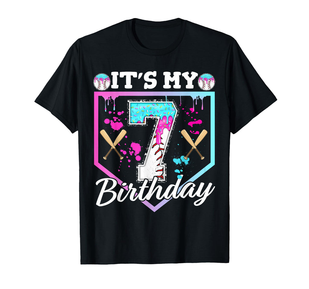 Baseball Drip 7 Year Old Ice Cream T-Shirt - Streetwear Style Men Women - T-Shirt, Sweatshirt, Hoodie