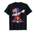 Funny Dabbing Baseball Dripping Usa Flag T-Shirt - Graphic Print Unisex - T-Shirt, Sweatshirt, Hoodie