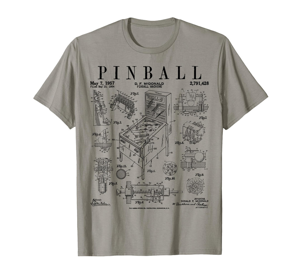 Pinball Arcade Gaming Machine Gamer T-Shirt - Graphic Print Men Women - T-Shirt, Sweatshirt, Hoodie
