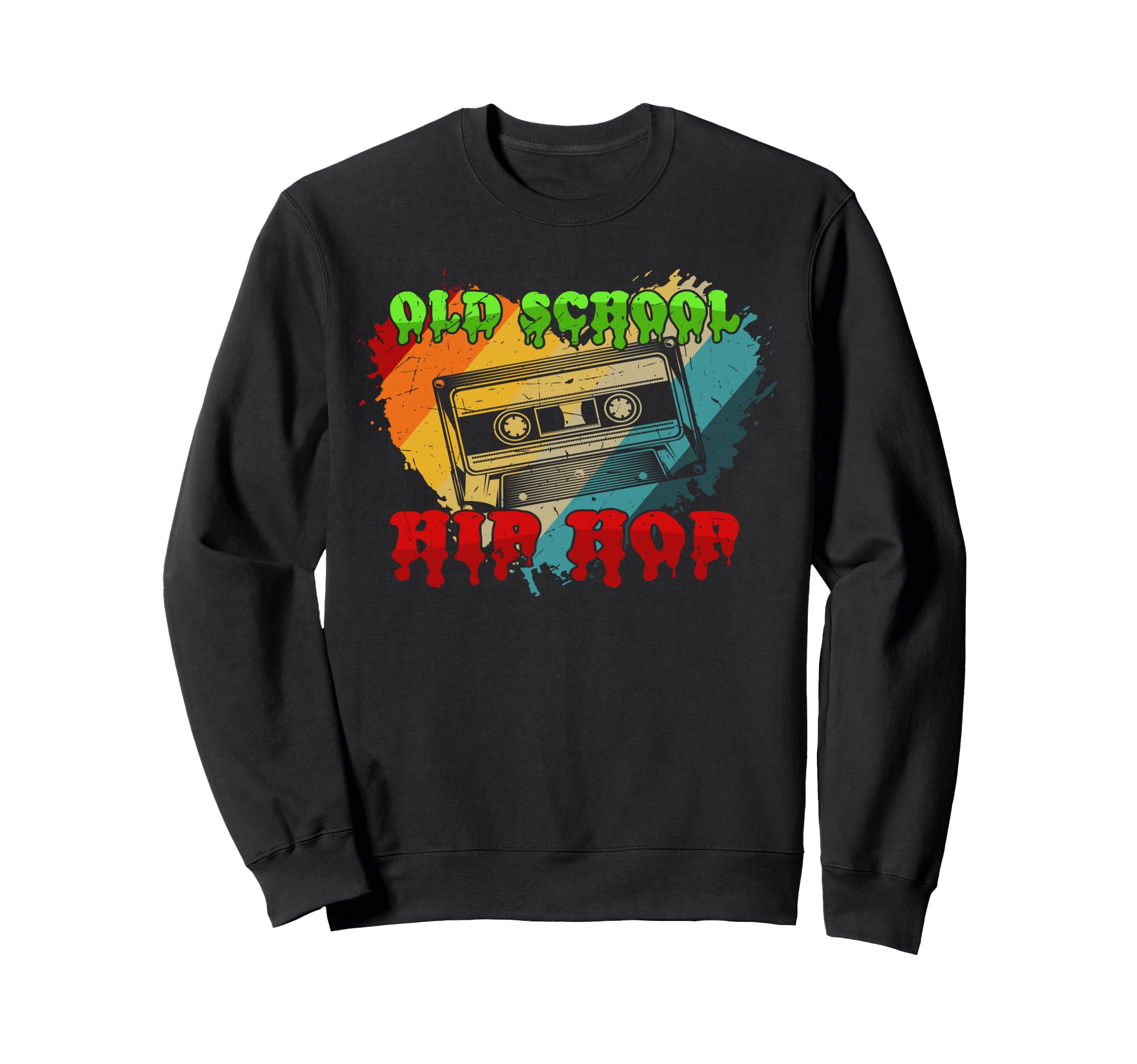 80S Birthday Party Old School Hip Hop Sweatshirt - Custom Art Print Unisex - T-Shirt, Sweatshirt, Hoodie