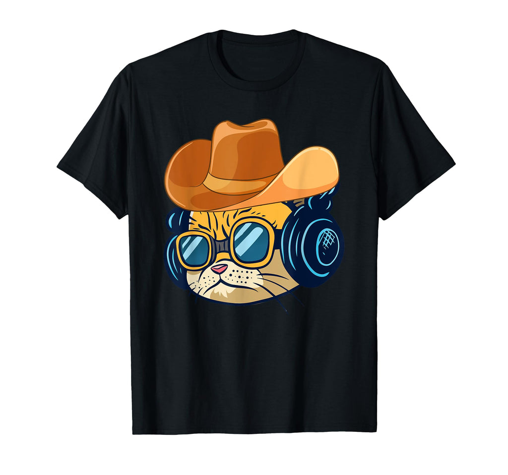 Meowdy Funny Country Music Cat Cowboy T-Shirt - Novelty Apparel Men Women - T-Shirt, Sweatshirt, Hoodie