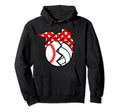 Baseball Volleyball Player Mom Funny Ball Mom Hoodie - Graphic Print Unisex - T-Shirt, Sweatshirt, Hoodie