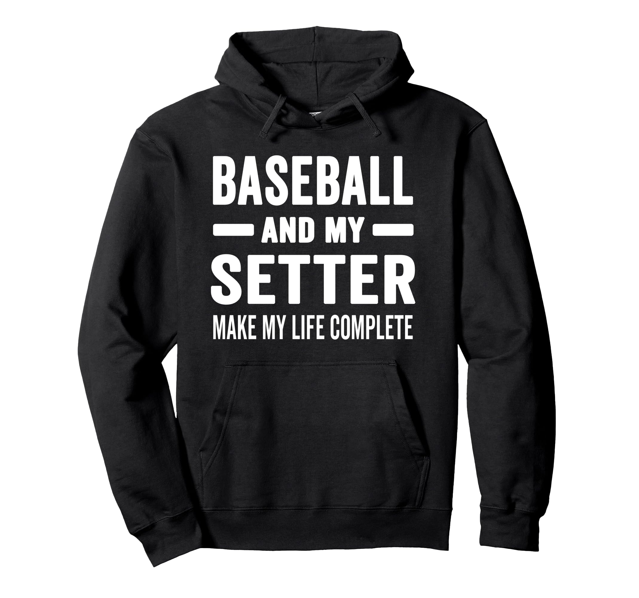 Baseball And My Setter Mama Dog Lover Hoodie - Minimalist Print Men Women - T-Shirt, Sweatshirt, Hoodie