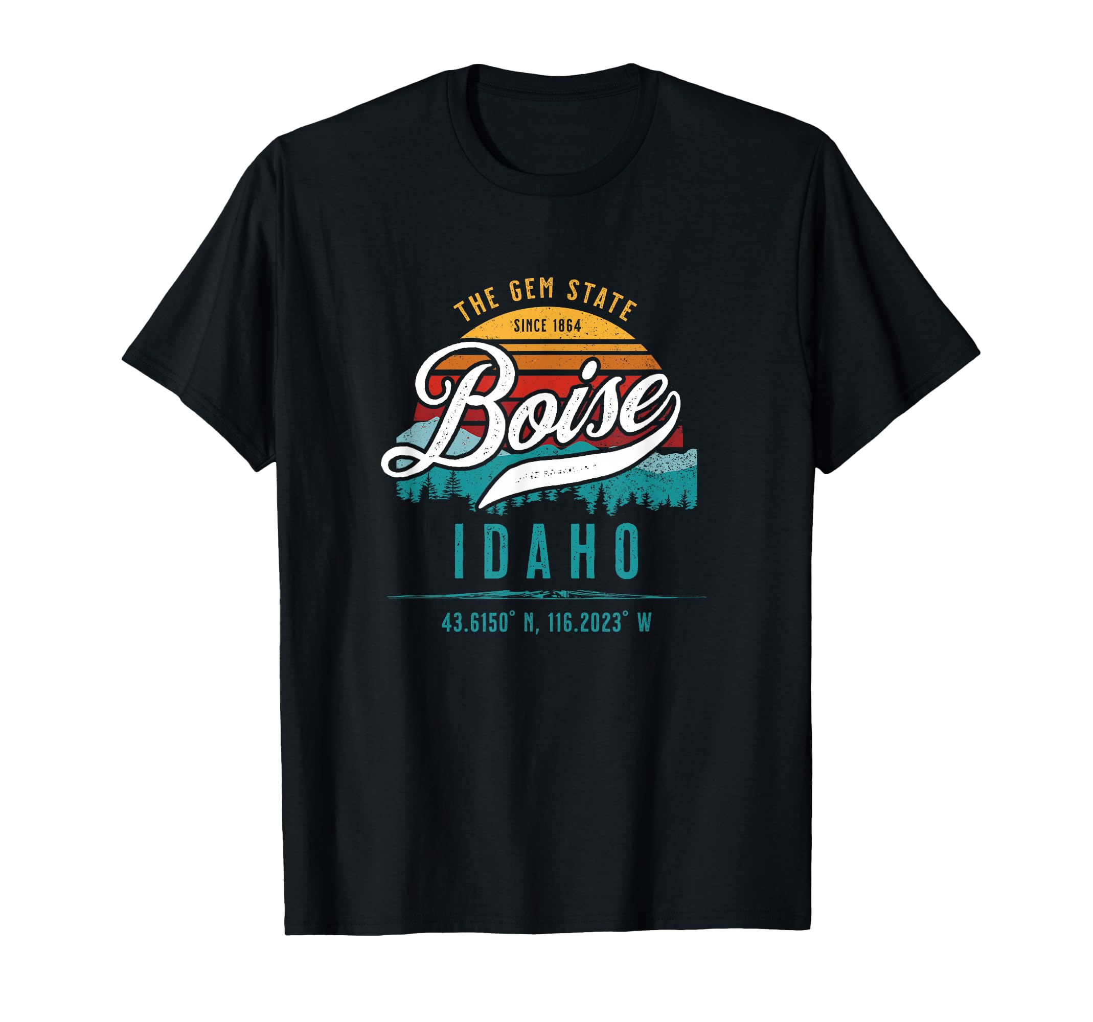 Boise Idaho Id Usa Sunset T-Shirt - Casual Everyday Wear for Adults - T-Shirt, Sweatshirt, Hoodie