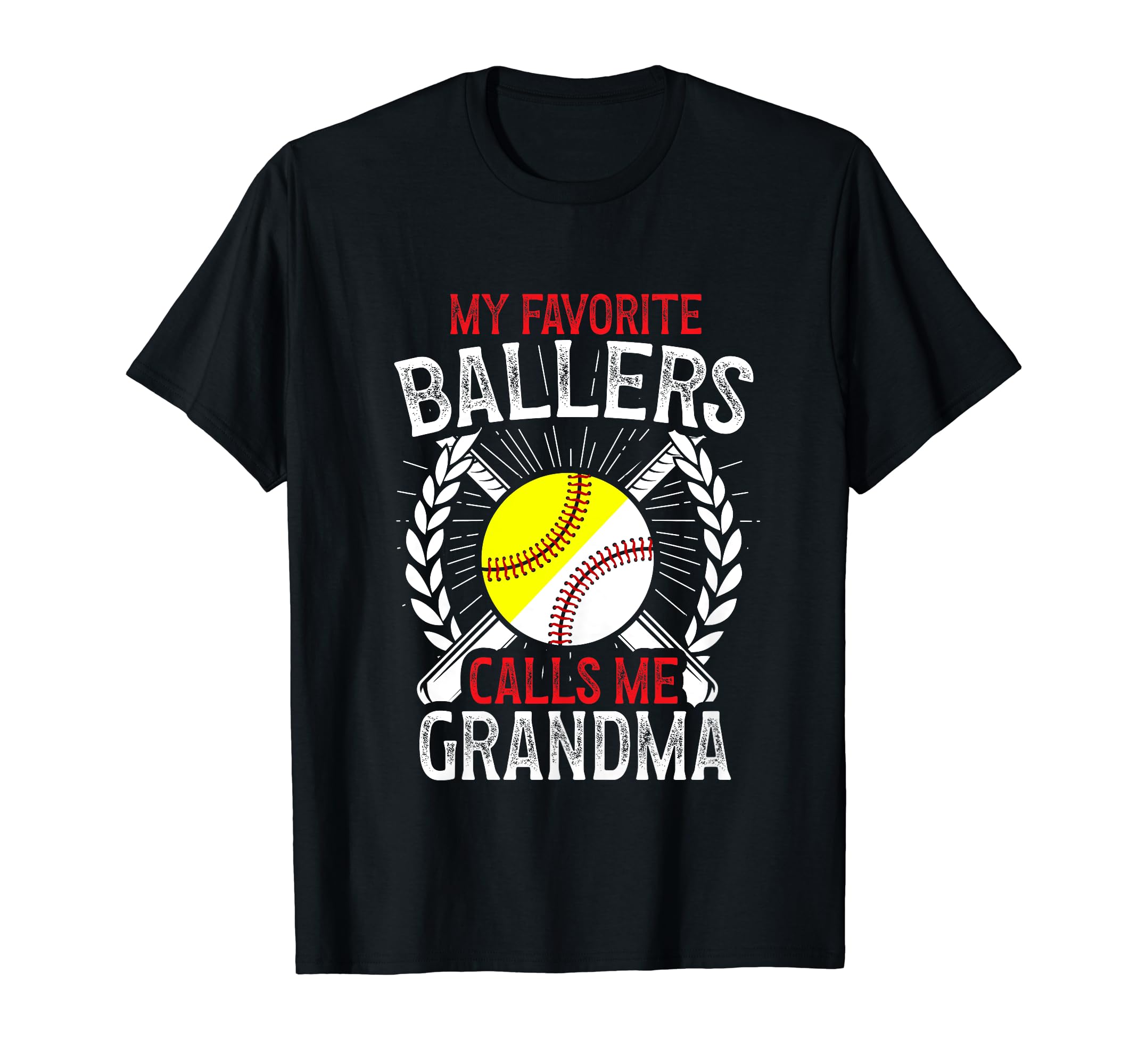 My Favorite Ballers Calls Me Grandma T-Shirt - Custom Art Print Men Women - T-Shirt, Sweatshirt, Hoodie