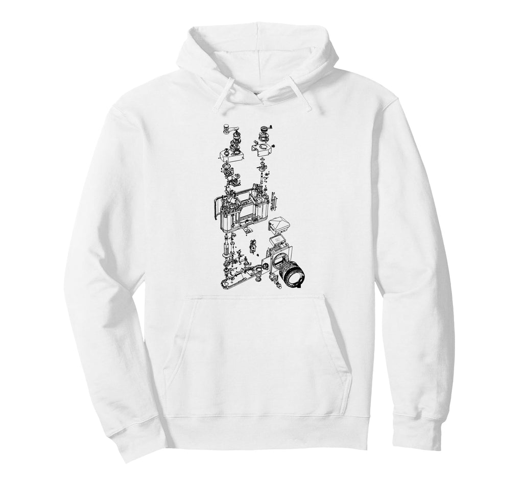 Film Camera Diagram Photography Hoodie - Custom Art Print Men Women - T-Shirt, Sweatshirt, Hoodie