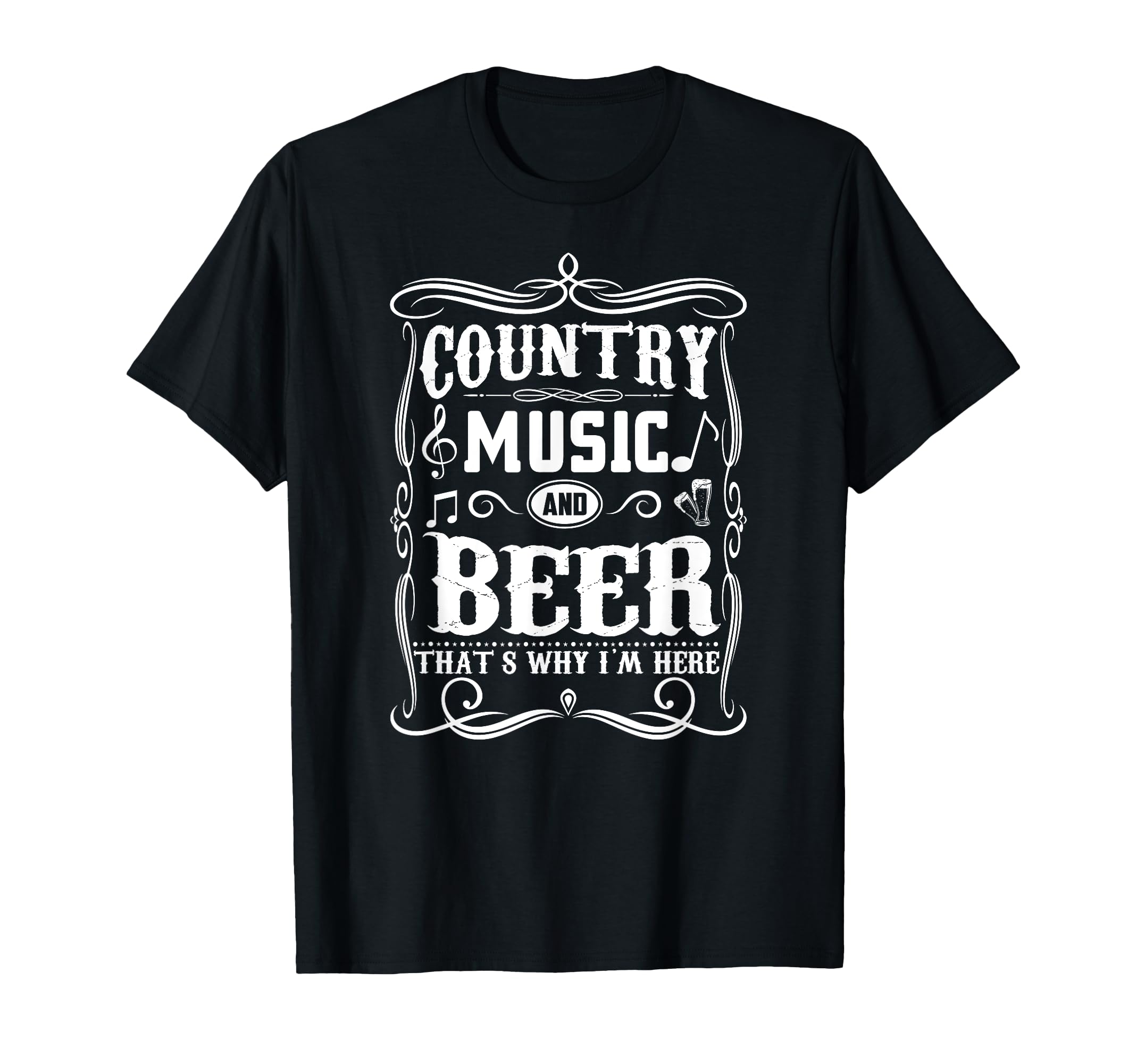 Country Music Beer Lover Guitar Cowboy T-Shirt - Aesthetic Graphic Unisex - T-Shirt, Sweatshirt, Hoodie