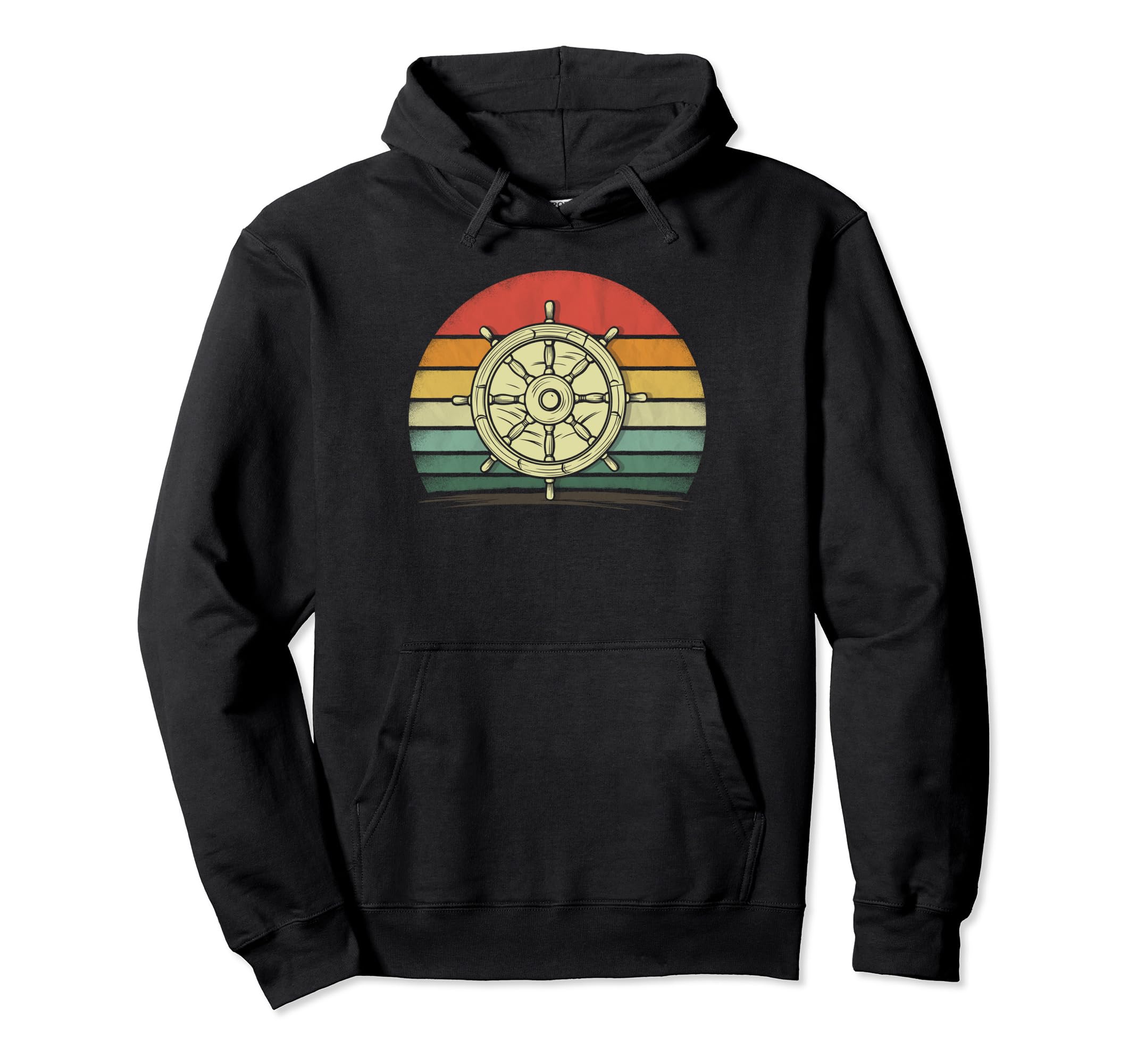 Captain Distressed Captain Hoodie - Novelty Apparel Men Women - T-Shirt, Sweatshirt, Hoodie