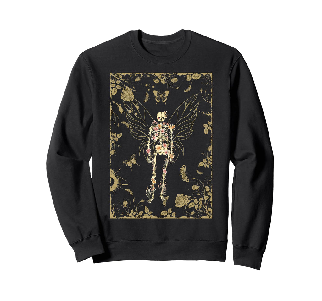Y2K Fairy Grunge Aesthetic Winged Sweatshirt - Minimalist Print Unisex - T-Shirt, Sweatshirt, Hoodie