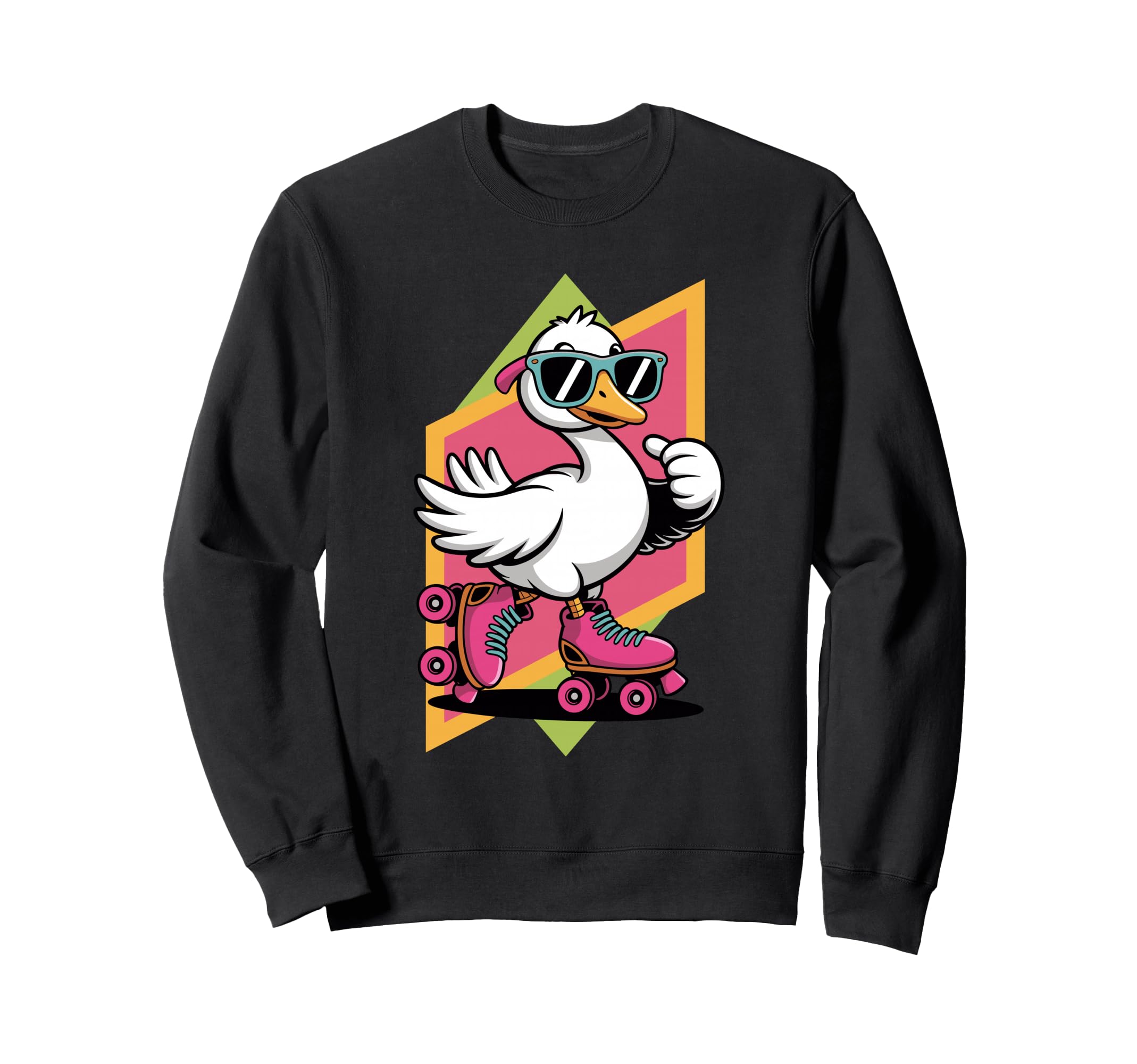 Silly Goose Roller Skates Skating Sweatshirt - Minimalist Print Men Women - T-Shirt, Sweatshirt, Hoodie