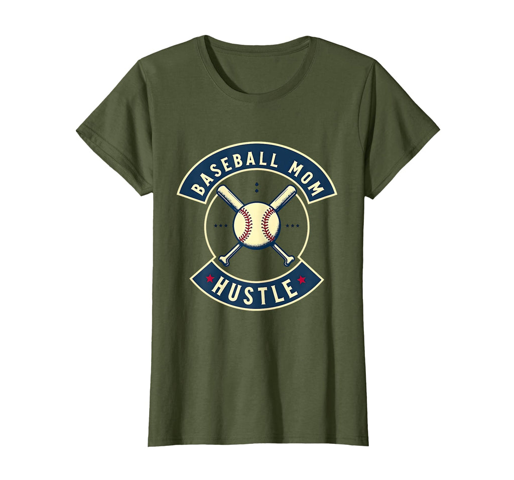 Baseball Mom Hustle T-Shirt - Graphic Print for Adults - T-Shirt, Sweatshirt, Hoodie