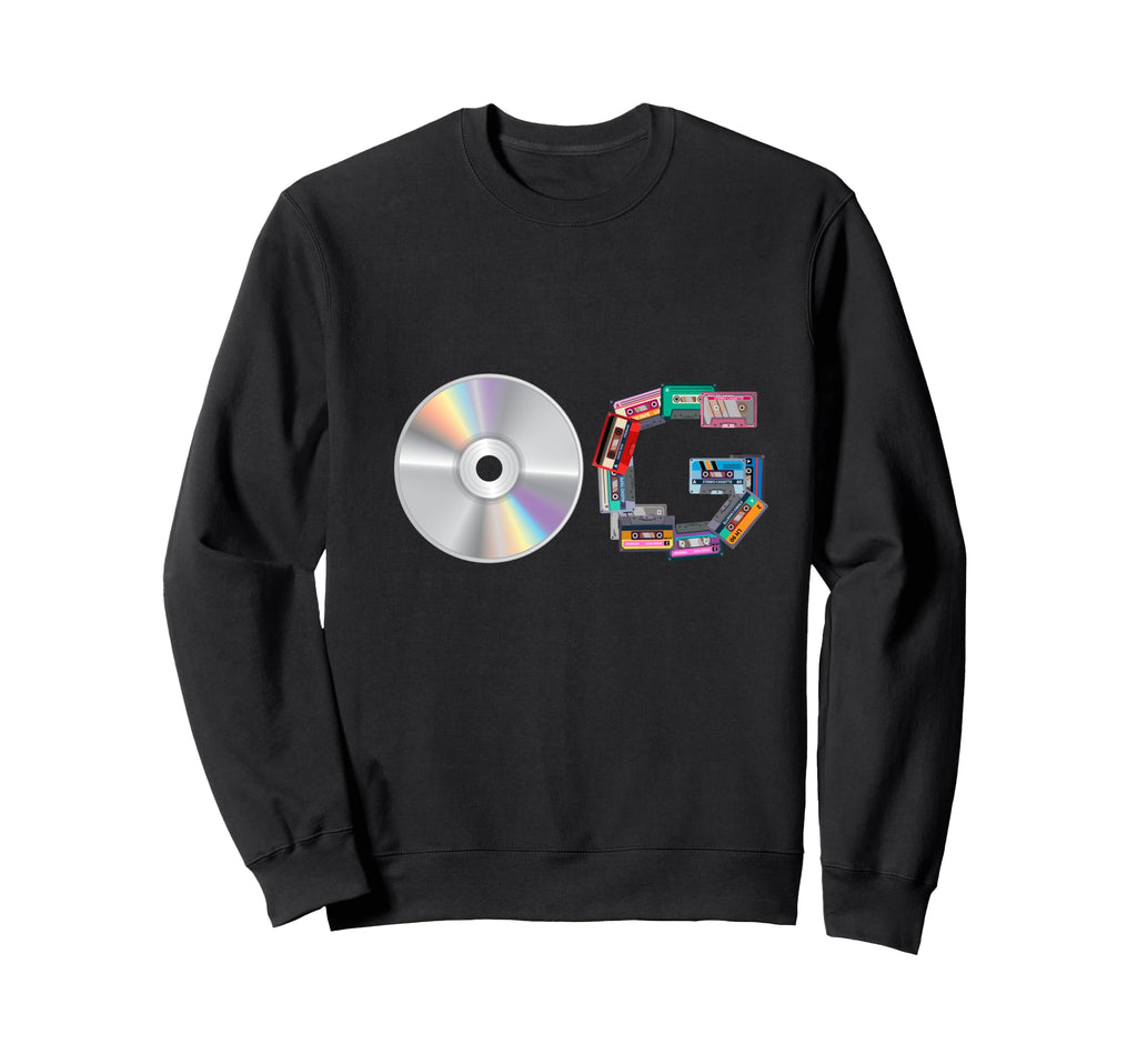 Old School Og Hip Hop Head Sweatshirt - Fun Novelty Design for Adults - T-Shirt, Sweatshirt, Hoodie