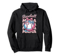 Baseball Mama Coquette Ribbon Ice Cream Hoodie - Graphic Print for Adults - T-Shirt, Sweatshirt, Hoodie