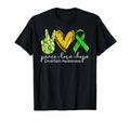 Peace Love Hope Dwarfism Awareness Green T-Shirt - Minimalist Print Unisex - T-Shirt, Sweatshirt, Hoodie