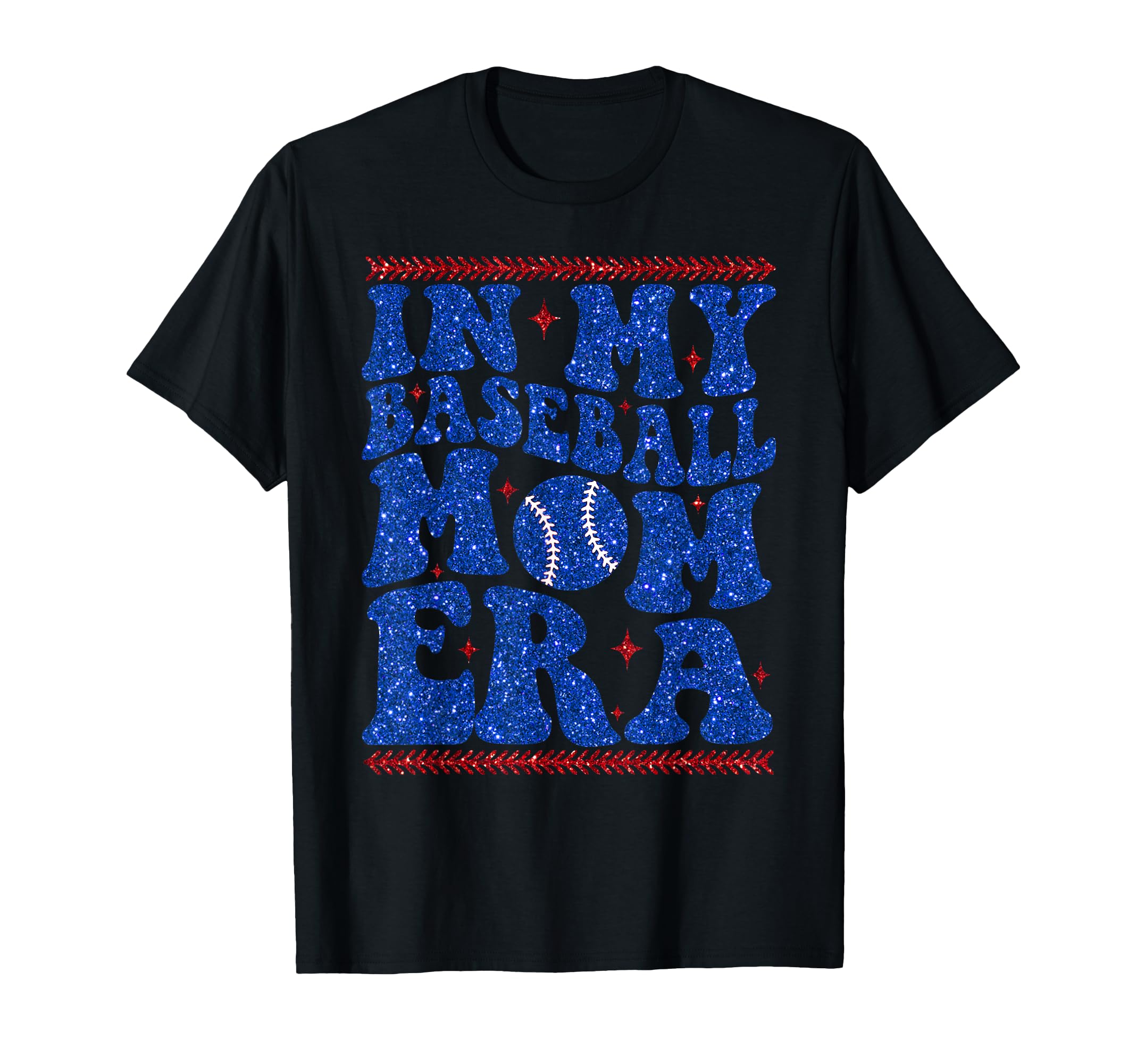 My Baseball Mom Era Groovy Baseball Mom T-Shirt - Unique Graphic Men Women - T-Shirt, Sweatshirt, Hoodie