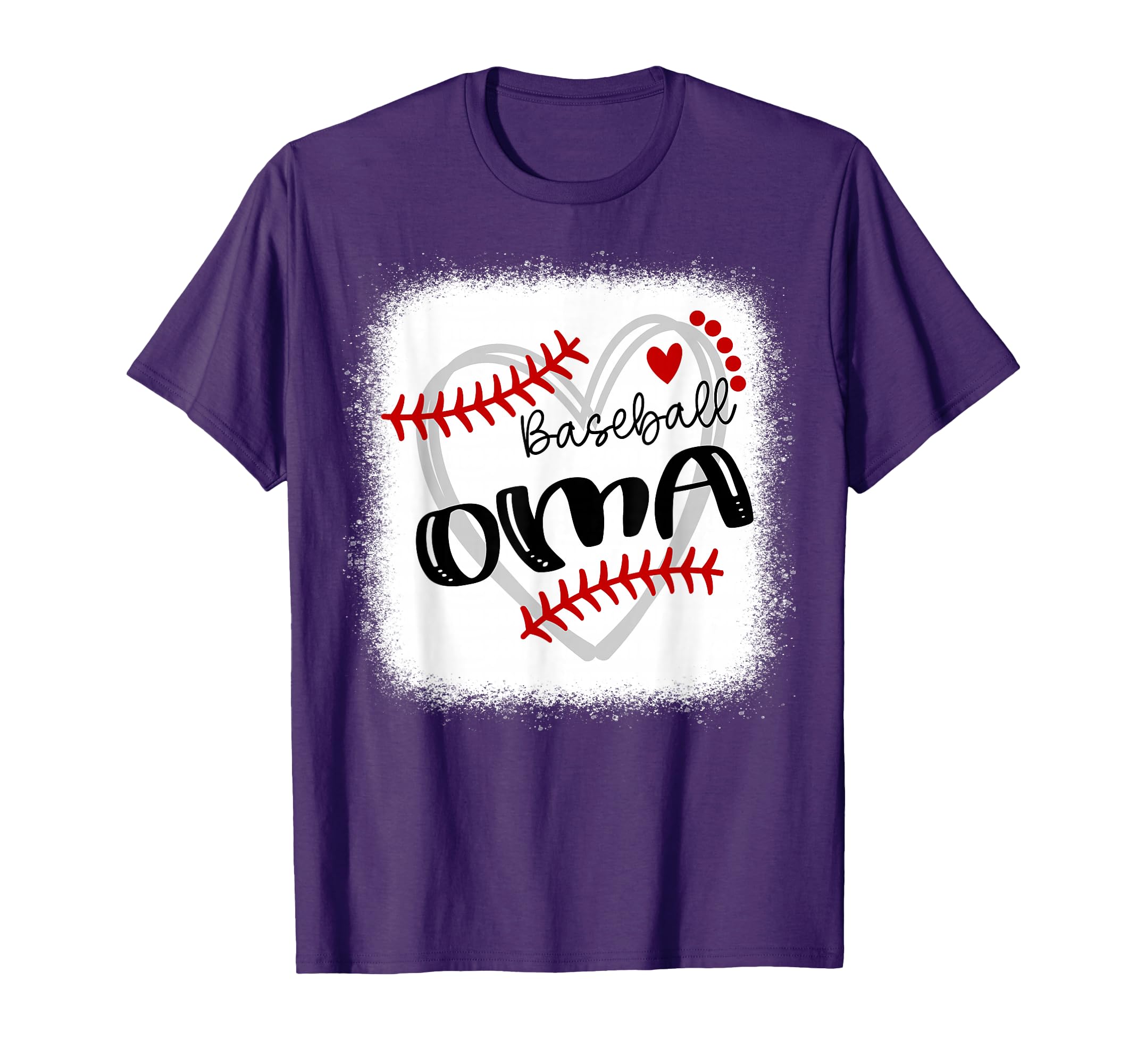 Personalized Baseball Heart Oma Baseball T-Shirt - Trendy Graphic Men Women - T-Shirt, Sweatshirt, Hoodie