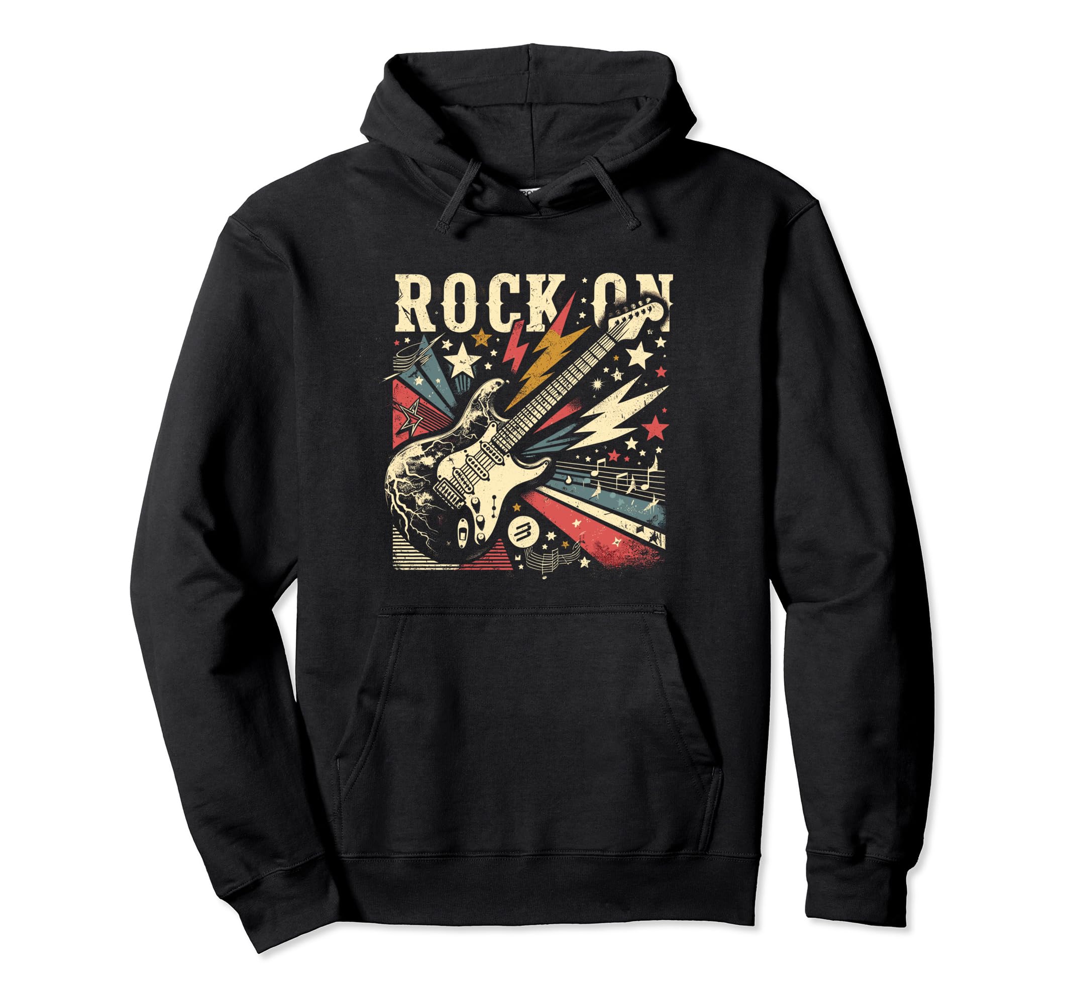 Rock Grunge Electric Guitar Art Hoodie - Novelty Apparel Unisex - T-Shirt, Sweatshirt, Hoodie
