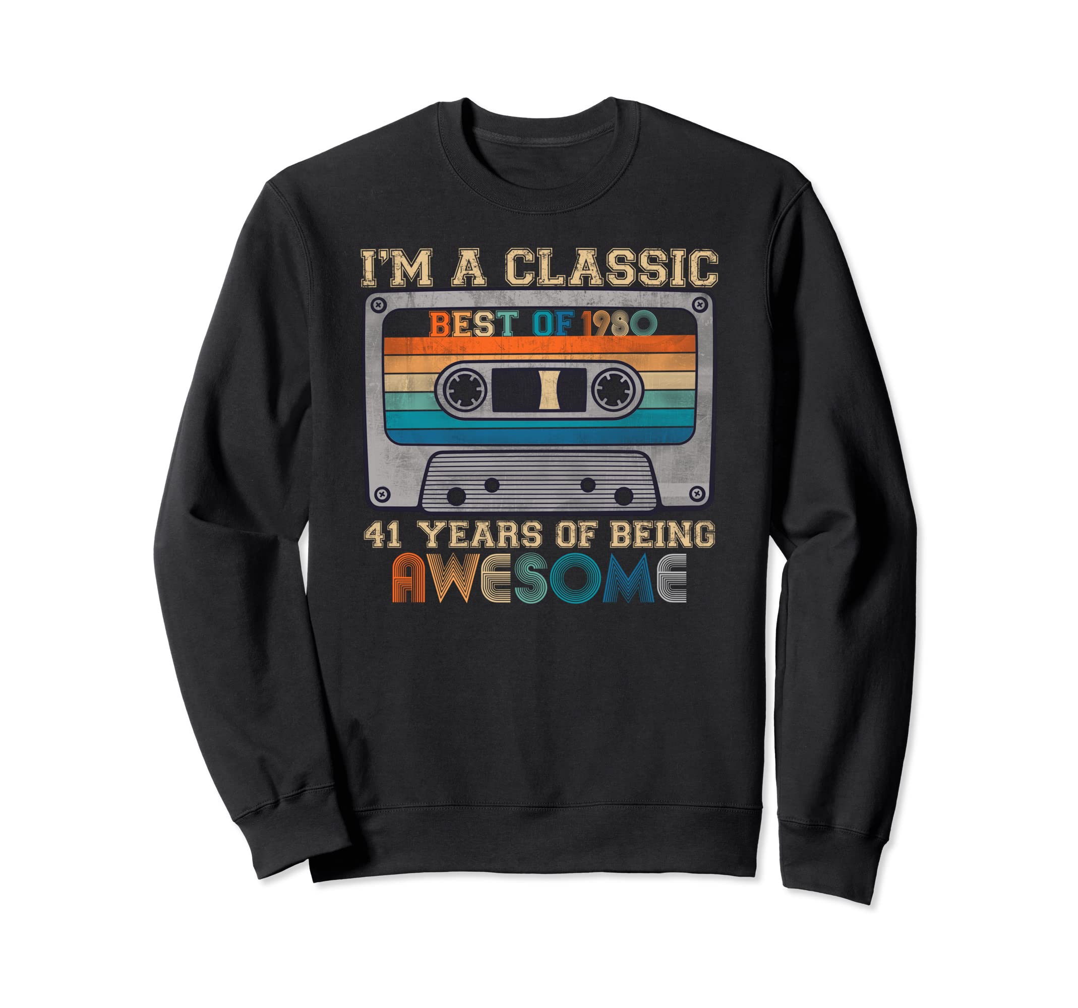 Best 1979 42Nd Birthday Cassette Tape Sweatshirt - Graphic Print Men Women - T-Shirt, Sweatshirt, Hoodie