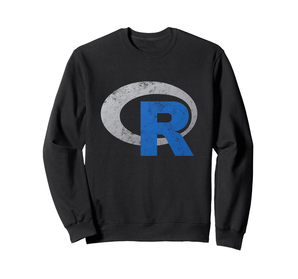 R Logo Data Science Statistics Sweatshirt - Custom Art Print for Adults - T-Shirt, Sweatshirt, Hoodie