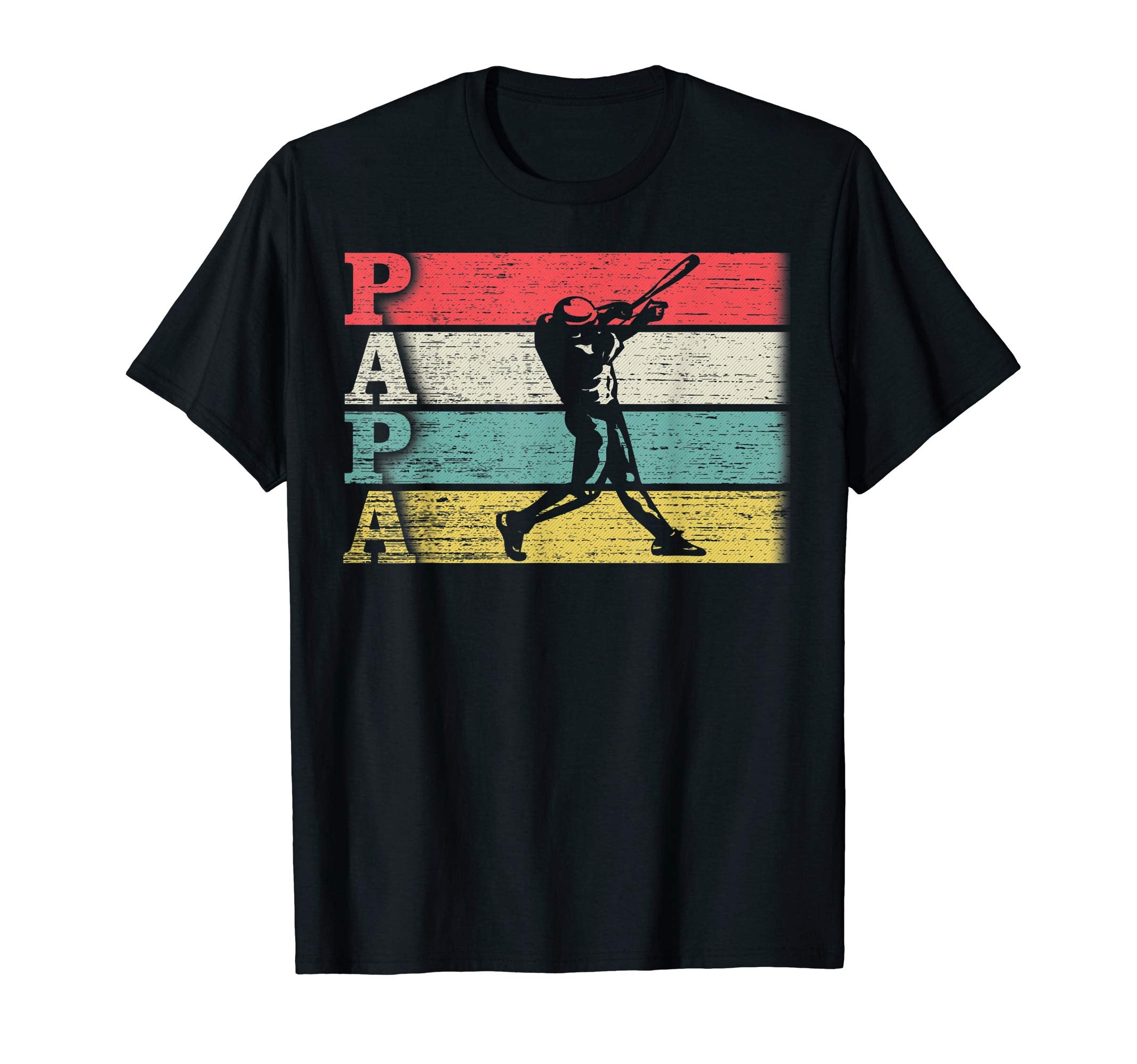 Baseball Player Papa Silhouette T-Shirt - Trendy Graphic for Adults - T-Shirt, Sweatshirt, Hoodie