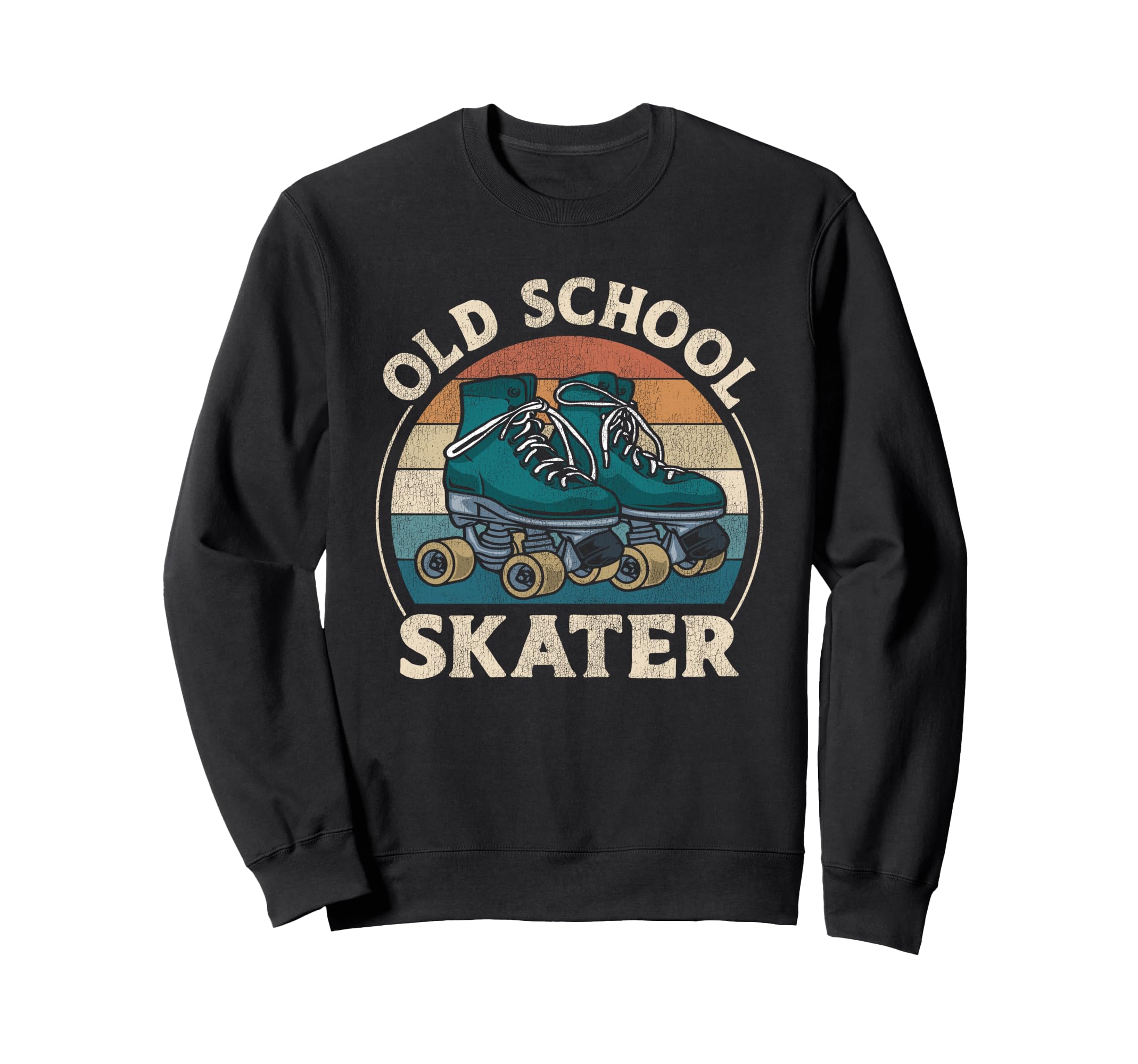 Roller Skating Skate 1970S Sweatshirt - Aesthetic Graphic Men Women - T-Shirt, Sweatshirt, Hoodie