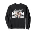 Baseball Mom Coquette Bow Mama Sweatshirt - Minimalist Print for Adults - T-Shirt, Sweatshirt, Hoodie