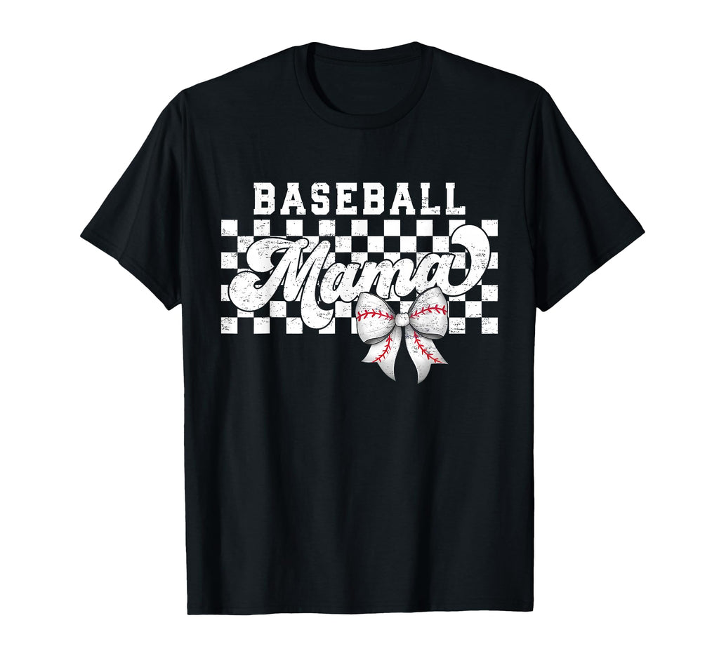 Baseball Mom Coquette Mothers Day T-Shirt - Minimalist Print Men Women - T-Shirt, Sweatshirt, Hoodie