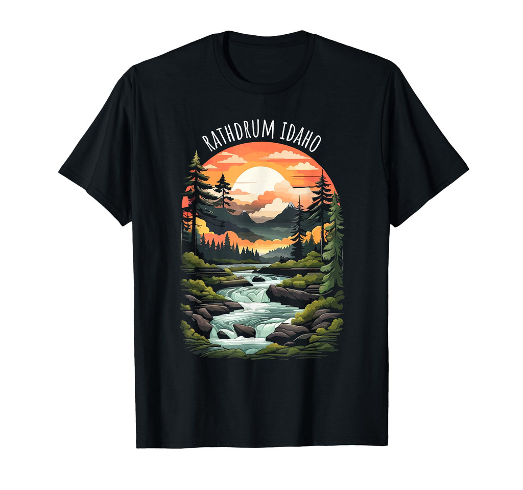 Rathdrum Idaho Usa Scenic T-Shirt - Casual Everyday Wear for Adults - T-Shirt, Sweatshirt, Hoodie
