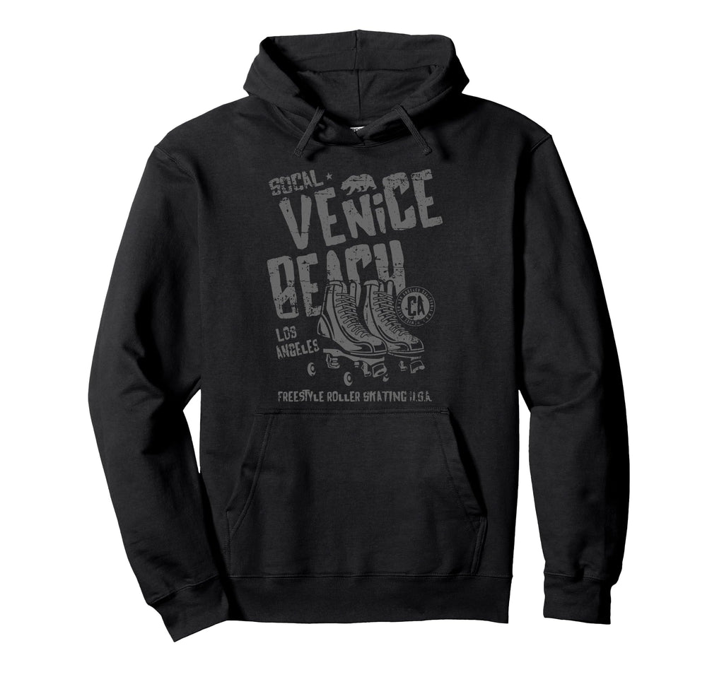 Venice Beach California Roller Skate Hoodie - Fun Novelty Design Men Women - T-Shirt, Sweatshirt, Hoodie