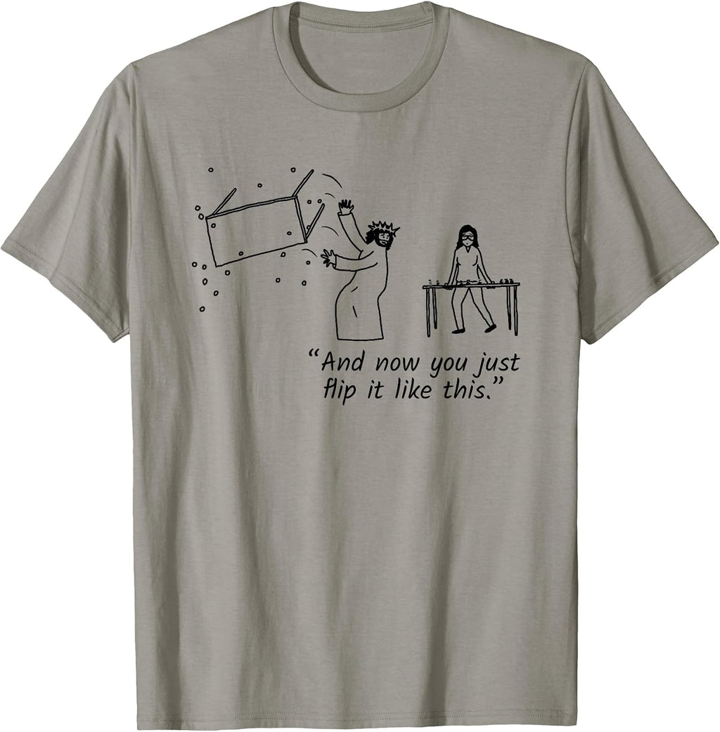 Jesus Flipping Tables And Now You Just Flip - Adult & Kids T-Shirts, Sweatshirts & Hoodies apparel design preview 1