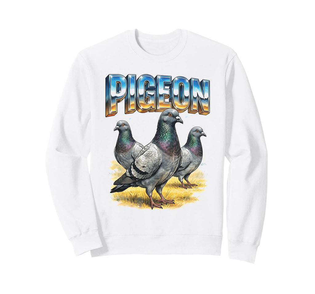 Pigeon 70S 90S Pigeon Birds Lover Sweatshirt - Trendy Graphic Men Women - T-Shirt, Sweatshirt, Hoodie
