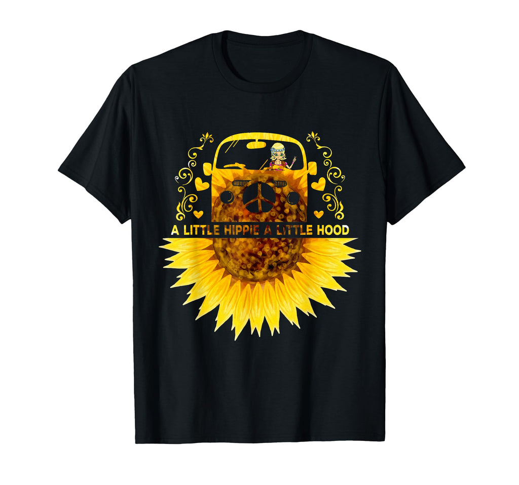 Little Hippie Little Hood Sunflower T-Shirt - Fun Novelty Design Unisex - T-Shirt, Sweatshirt, Hoodie