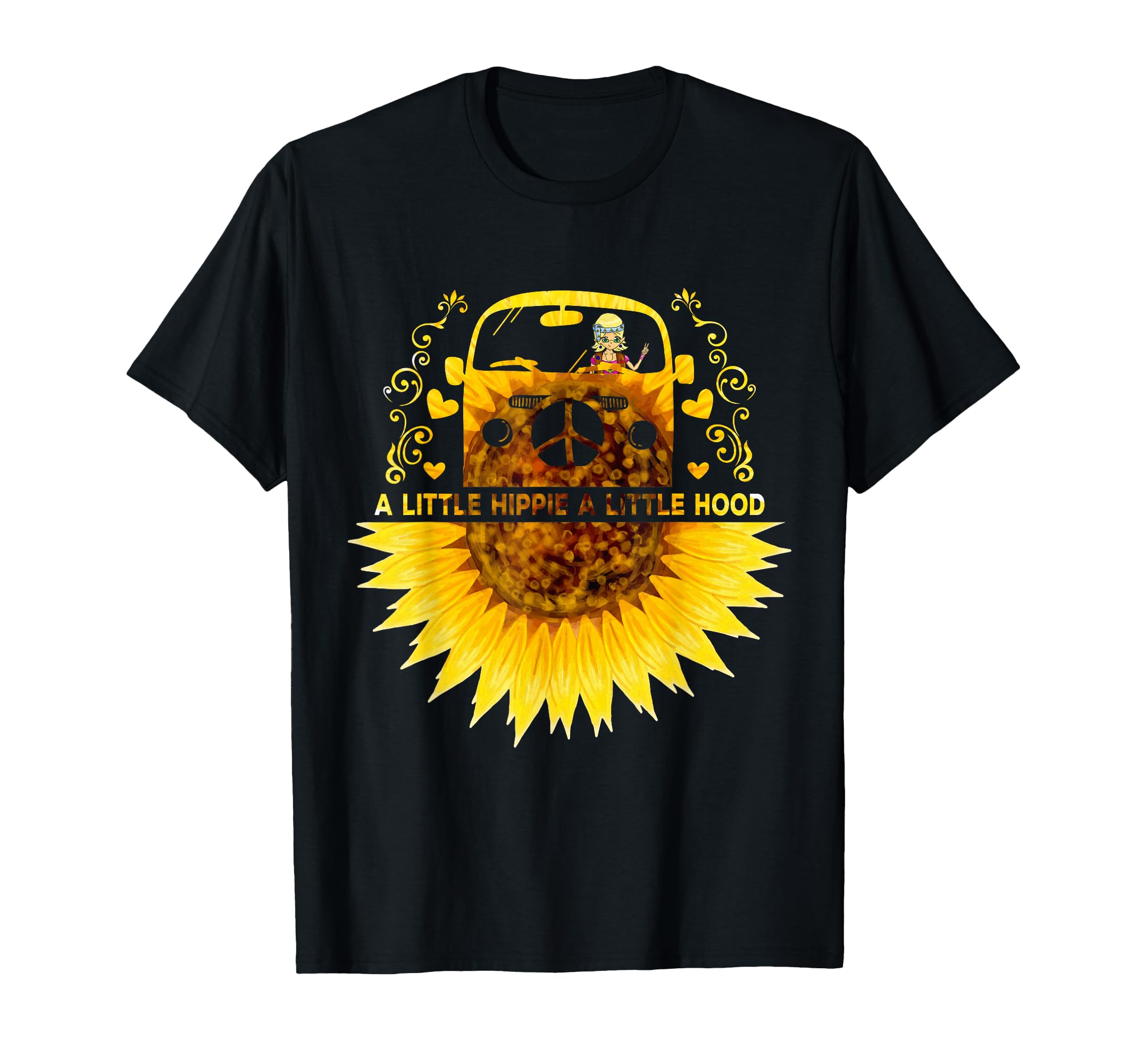 Little Hippie Little Hood Sunflower T-Shirt - Fun Novelty Design Unisex - T-Shirt, Sweatshirt, Hoodie