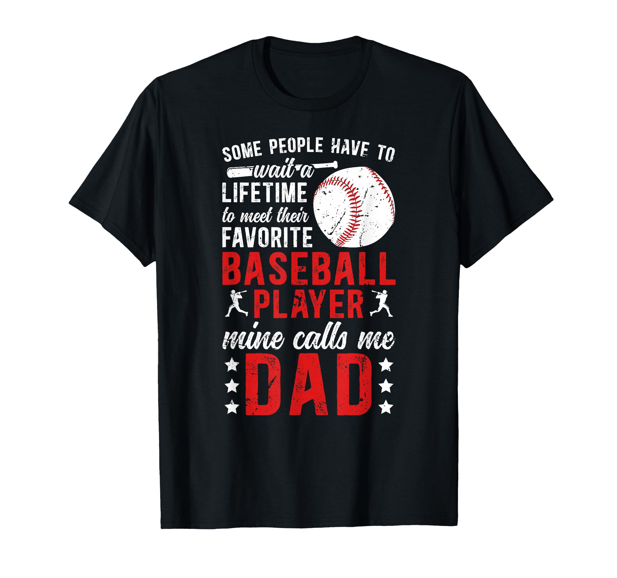 Proud Baseball Dad Baseball Player T-Shirt - Custom Art Print for Adults - T-Shirt, Sweatshirt, Hoodie