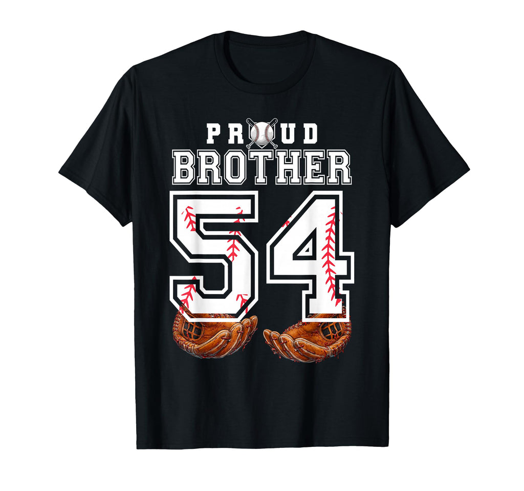 Proud Brother Baseball Player Number 54 T-Shirt - Streetwear Style Unisex - T-Shirt, Sweatshirt, Hoodie