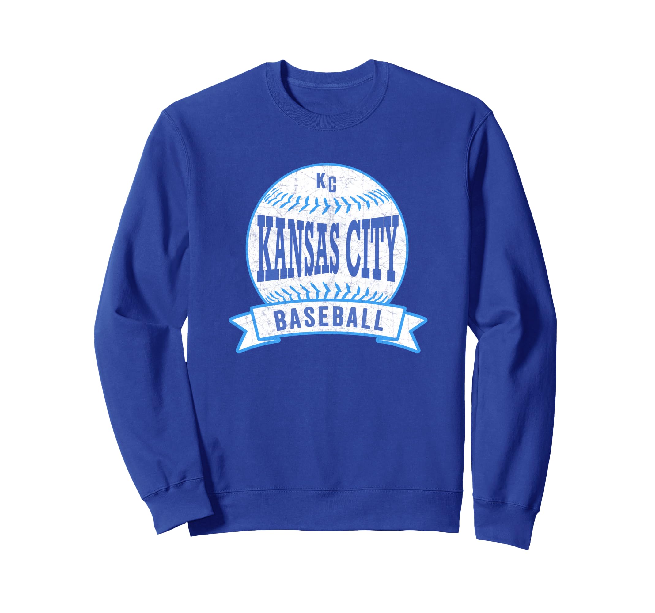 Kansas City Kc Baseball Kc Blue Sweatshirt - Novelty Apparel Unisex - T-Shirt, Sweatshirt, Hoodie