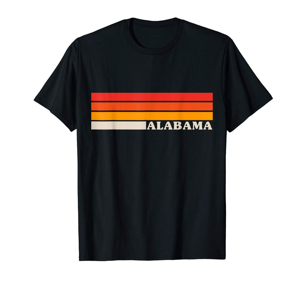 Alabama Colorful Red Orange 70S Stripes T-Shirt - Fun Novelty Design Unisex - T-Shirt, Sweatshirt, Hoodie