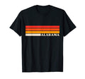 Alabama Colorful Red Orange 70S Stripes T-Shirt - Fun Novelty Design Unisex - T-Shirt, Sweatshirt, Hoodie